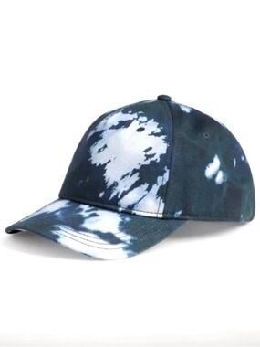 COACH Tie-Dye Baseball Cap in Navy and White CV528